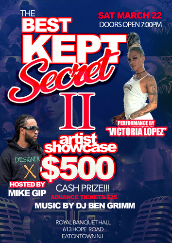 The Best Kept Secret II Artist Showcase poster