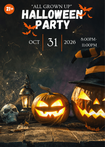 2nd Annual "All Grown Up" Halloween Party poster