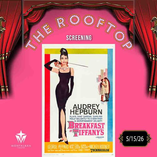 Breakfast at Tiffany's : Hollywood Glam! Rooftop Cult Classic Screening poster