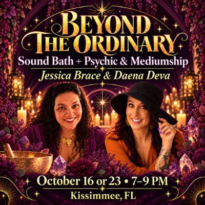 🌙  🔮 Beyond the Ordinary | Sound Bath + Psychic  Mediumship Experience poster