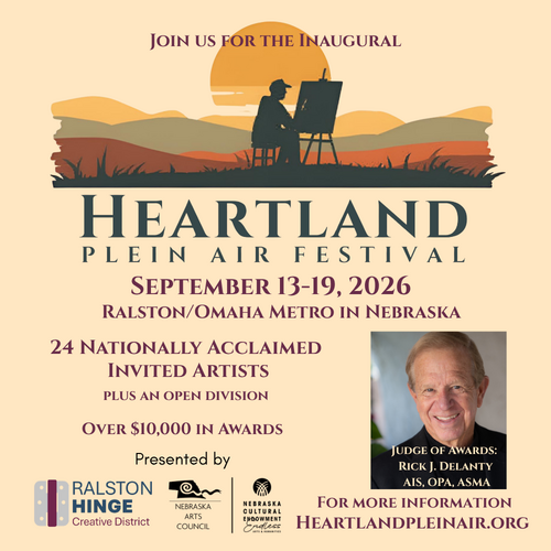 Heartland Plein Air Festival | Lecture with Awards Judge, Rick J. Delanty, “Introduction to Impressionism” poster