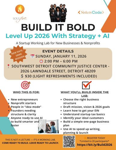 Build It Bold: Level Up 2026 with Strategy + AI poster