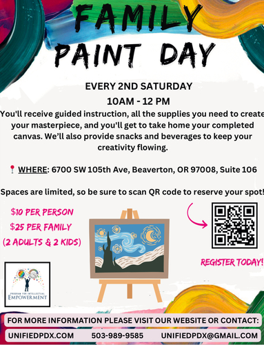 Family Paint Day poster