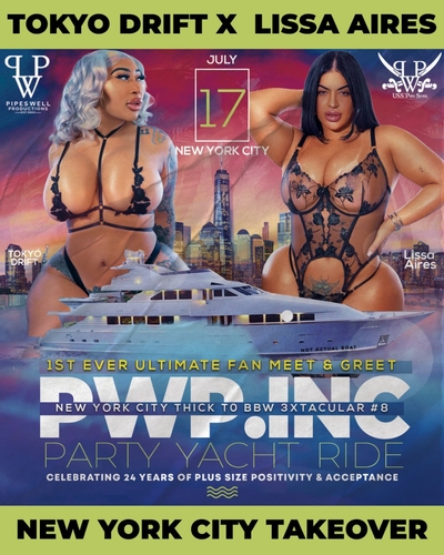 PipesWell Productions 8th Annual Thick to BBW Boat Ride poster