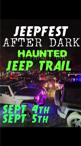 2026 HAUNTED JEEP TRAIL poster