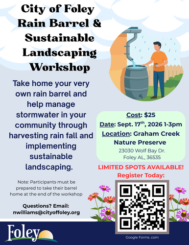 Rain Barrel Workshop poster