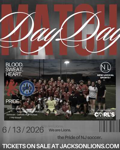 Lions FC v NJ UNITED - 6/13/26 poster