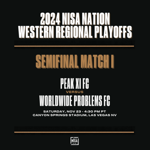 2024 NISA Nation Western Regional Playoffs - Semifinal I poster