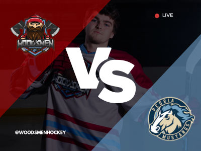 Game  10: Woodsmen Vs. Peoria Mustangs: Youth Hockey Night poster