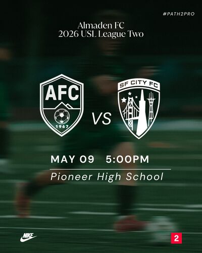 Almaden FC vs SF City poster