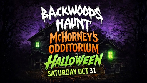 BACKWOODS HALLOWEEN NIGHT   {OCT  31) poster