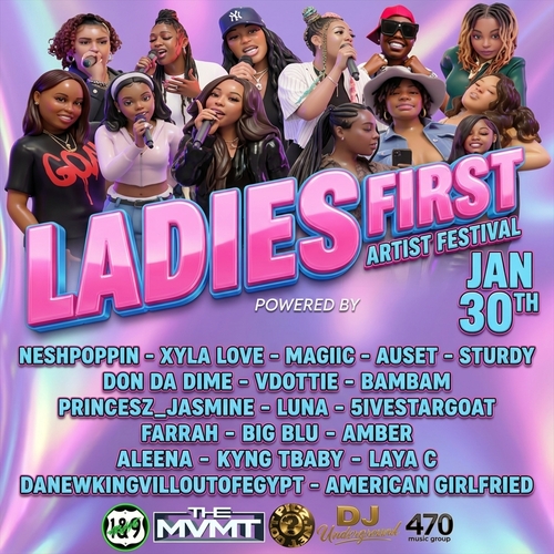 Ladies First Artist Festival poster