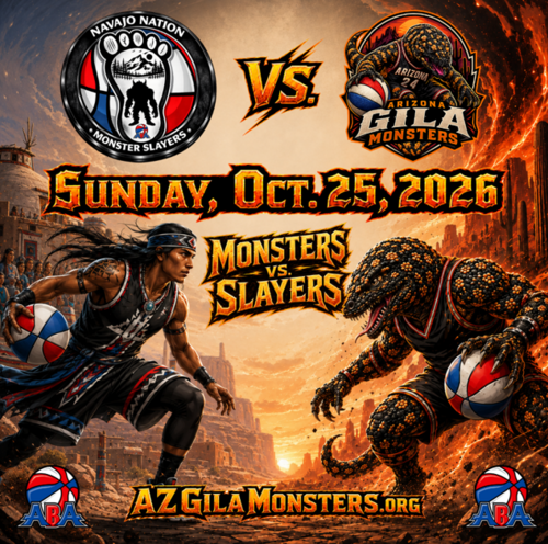 Arizona Gila Monsters vs Navajo Nation Monster Slayers poster