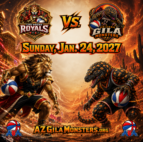 Arizona Gila Monsters vs Las Vegas Royals poster