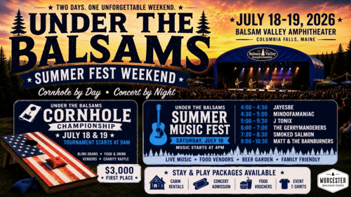 Under the Balsams Summer Fest poster