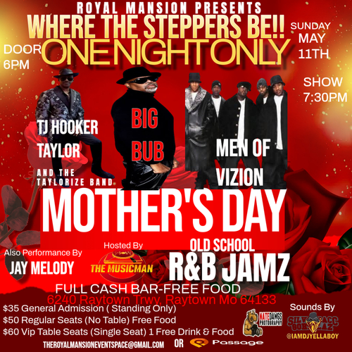 Where The Steppers Be ‼️ Mother's Day Old School R&B Jamz poster