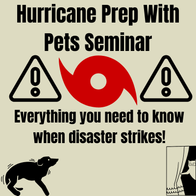 Pet Emergency Preparedness: Hurricane Planning for You and Your Pets poster