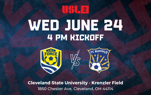 USL2: Cleveland Force SC vs FC Buffalo (6/24/26) poster