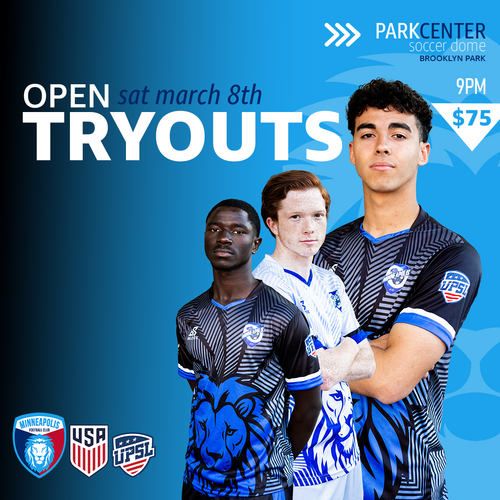 FC Minneapolis UPSL Spring Tryouts   poster