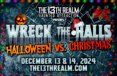 Wreck The Halls: Halloween vs Christmas poster