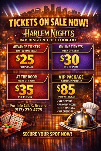 Harlem Nights R&B Bingo/Chef Cook-Off image