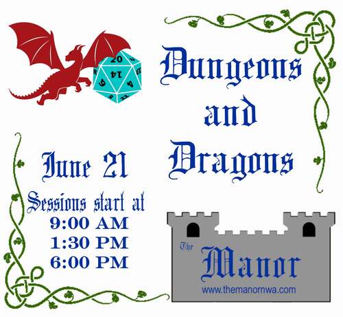 DND Gathering at The Manor poster